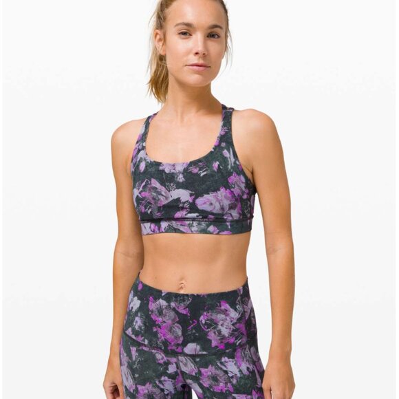 Lululemon Energy Bra *Medium Support, B–D Cup Floral Shift Multi - Picture 3 of 10